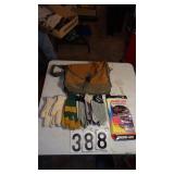 7 Pr New Gloves & Bucket Boss Bag