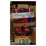 Used Metal Coffee Cans (Some Contents)