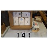 5) Medium Globe Lamps, 1) Heat Lamp