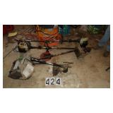 2 Ryobi Weed Eaters & Attachments