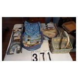 Lighthouse Wall Hangers, Bags & Basket