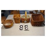 4 Longaberger Baskets