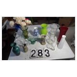 Lot Of Vases, Flowers