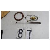 Vintage Lamp Parts & Fork