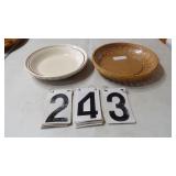 Longaberger Basket W/Liner & Pie Plate