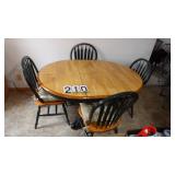 Kitchen Table W/Leaf & 4 Chairs