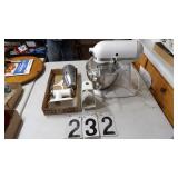 Kitchen Aid Mixer W/Some Attachments