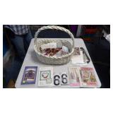 Basket Of Sewing Items