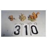 Homco Squirrels, 1982 ET, Rabbit