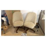 2) Swivel Chairs