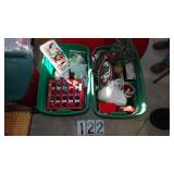 2) Totes Of Christmas Decorations