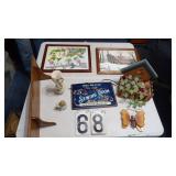 Shelf, Pictures & Sewing Room Sign