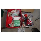 2) Totes Of Christmas Decorations