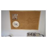 Cork Bullentin & Clock