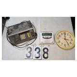 Bearcat Scanner, Weather Radio, Clock