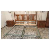 King Size Bed Frame & Matching Night Stands