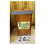 Wooden Trash Bin