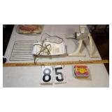 Vintage Heated Baby Dish, Meat Grinder +