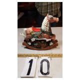 Vintage Christmas Rocking Horse
