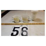 Frosted Glass Cream & Sugar