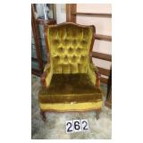 Broyhill Wingback Gold Chair