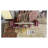 Set Of Barbells, & Dumbells
