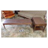 Matching Coffee 60"X19"X18"& End Table +