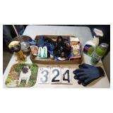 Bobble Head Dog, Shedder Gloves Etc,