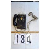 Black Rotary Wall Phone Northern Electric
