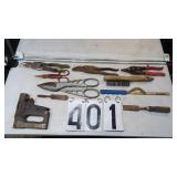 Tin Ships, 1/4" Rods, Stapler, Etc