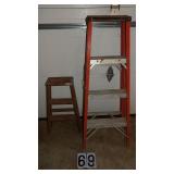 4" Werner Fiberglass Ladder, 2