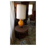 Round Table & Lamp