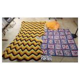 Childs Quilt 48"X42", Afghan (Needs Repair)