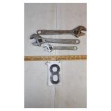 2) 12" Crescent 1) 8"