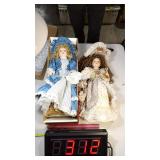2) 18" Porcelain Dolls