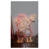 41" X 27" Lighted Santa Claus