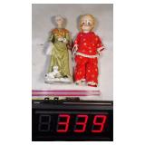 Clown & Old Woman Figurine