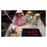 3) Girl Dolls, Lamb Doll