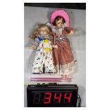 Girl Clown Doll, Cowboy Hat Doll