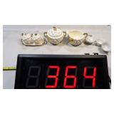 Vintage Japan White  Ivory  & Gold +