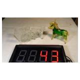 Murano Hand Blown Glass Donkey +