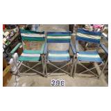 3 Canvas Folding Chairs