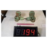 2 Frankoma Cowboy Boot  Bookends