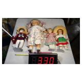 2) Porcelain & 2) Vinyl Dolls