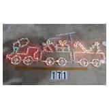 69" X 22" Lighted Holiday Train