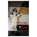 Porcelain Indian Doll 26" T