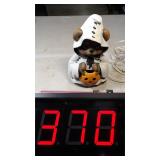 Lighted Halloween 9" Ceramic Bear
