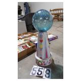 Clay Tile Stand & Gazing Ball