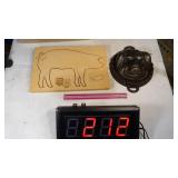 Cast Iron Head Cheese Mold & Wayne Feeds+