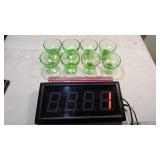 8) Uranium Glass Sherbert Dishes